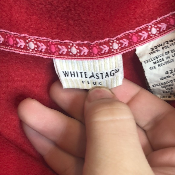 White Stag Partial Zip Fleece 22W 24W PLUS SIZE - Picture 2 of 5